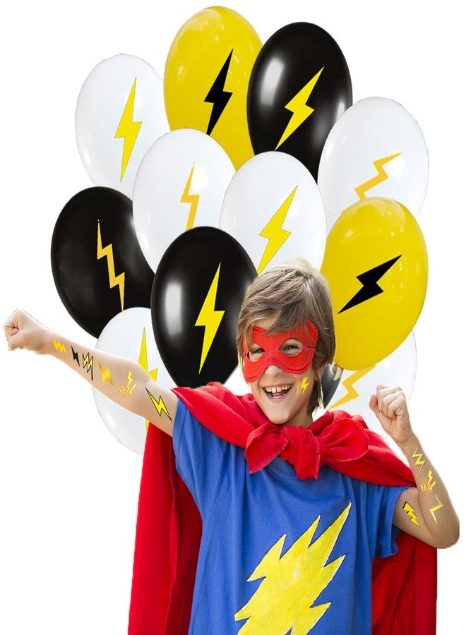 PIBIPAID 50 Pieces Lightning bolt Balloons - for Flash Weather Birthday Gender reveal Baby shower Party Favors Supplies Decorations Balloon - Image 4